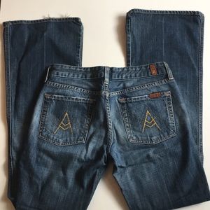 💖💖7 For all Mankind A pocket boot cut jeans -size 28